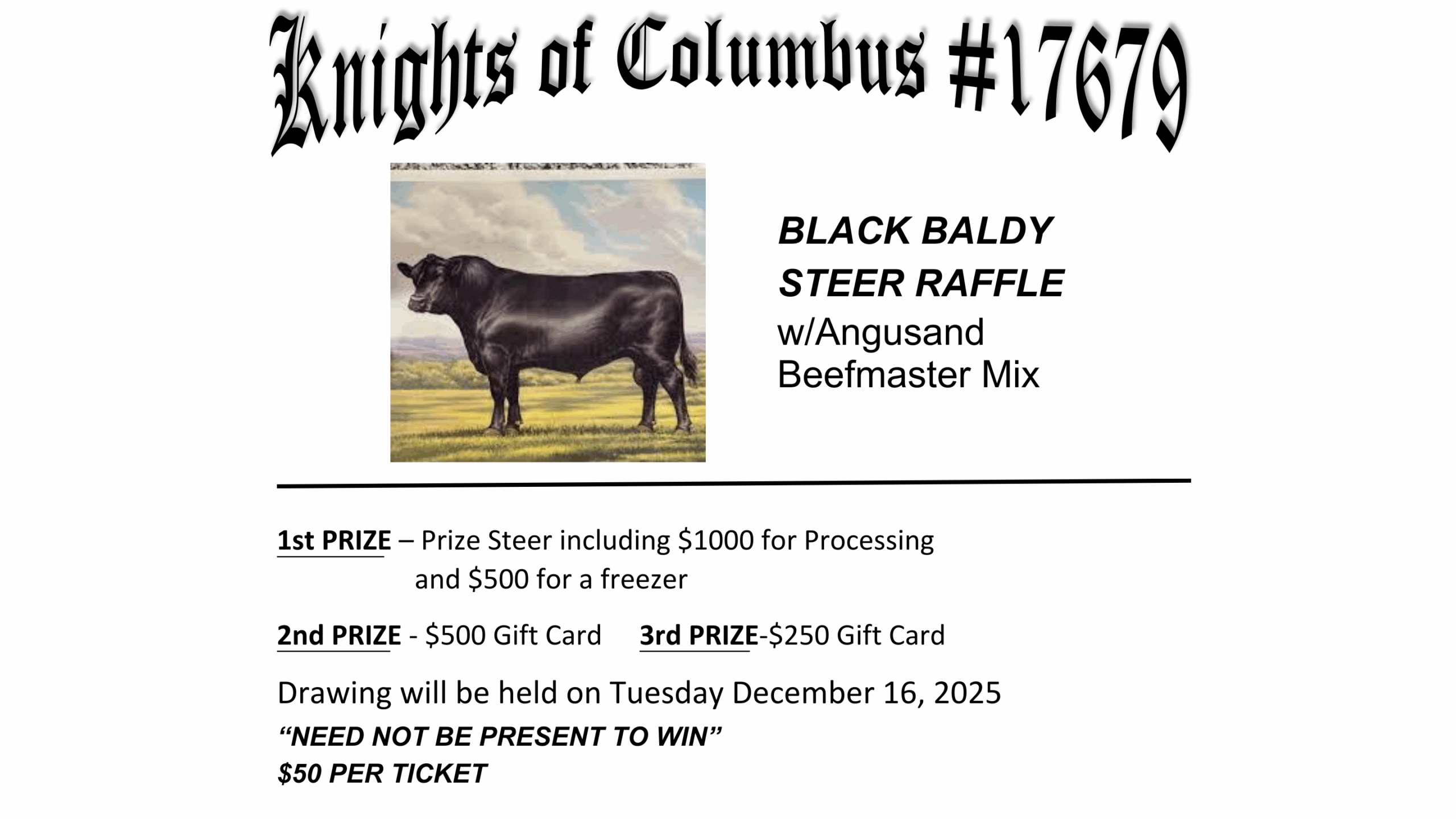 Bull Raffle