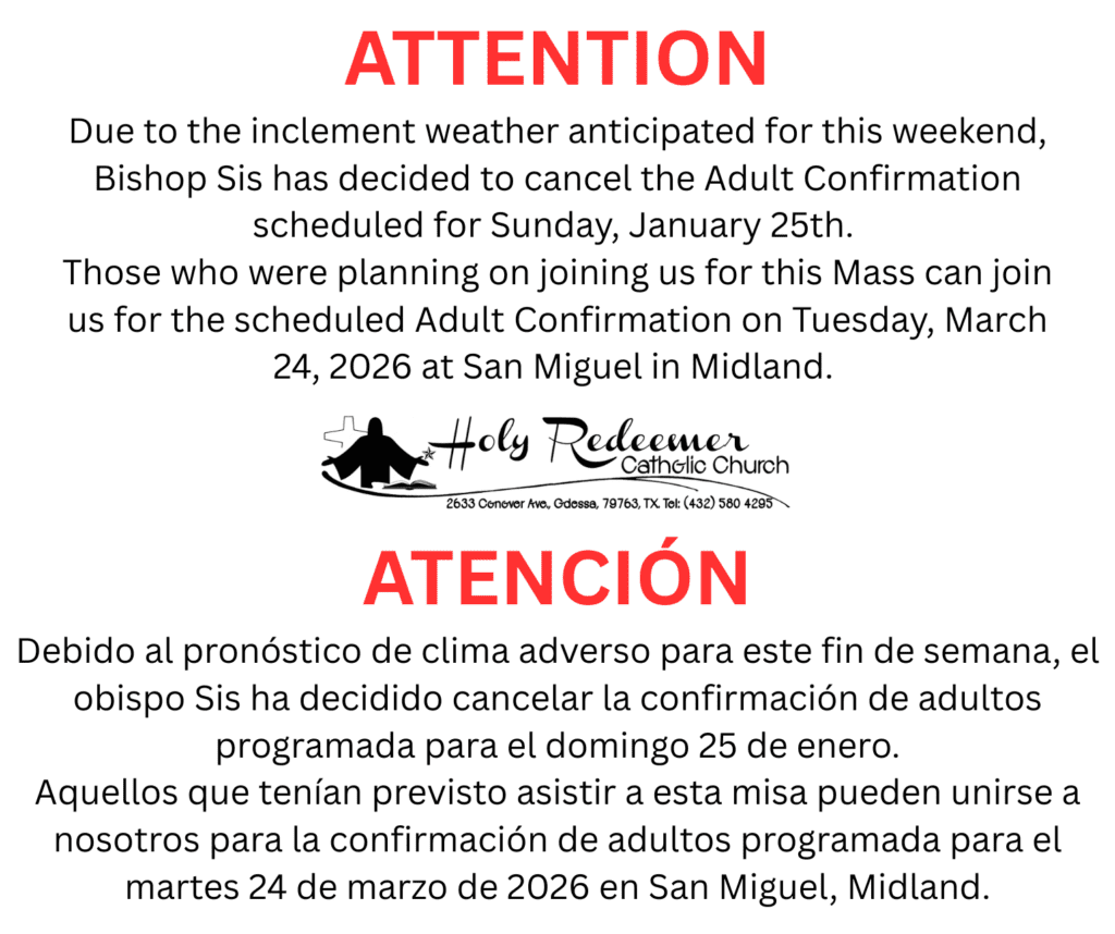 Postponed Adult Confirmations