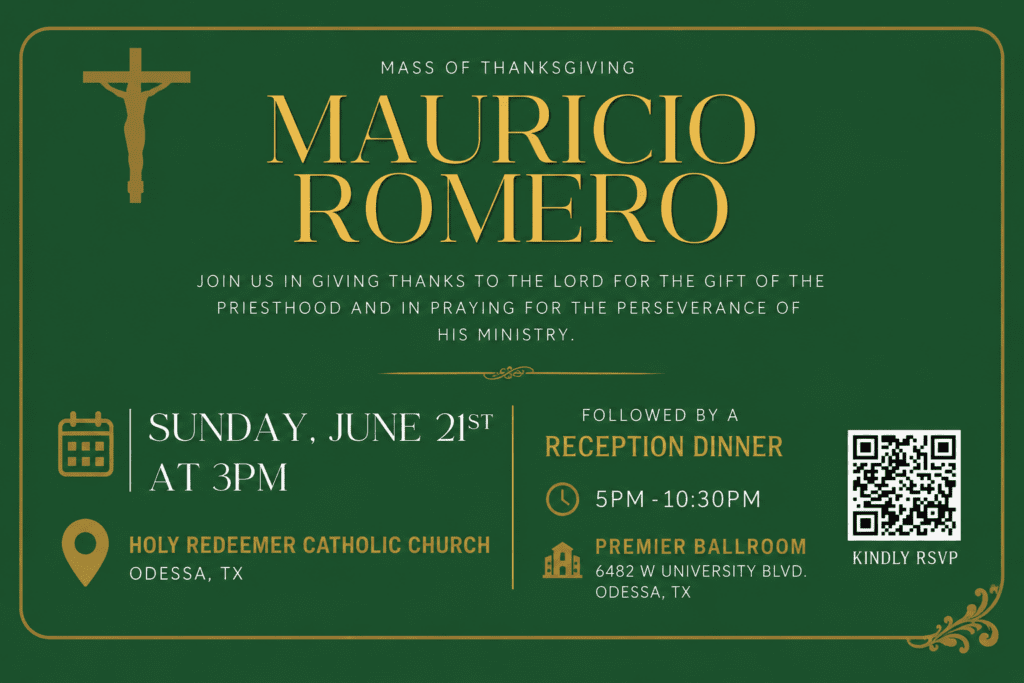 Celebrate the Ordination of Rev. Mauricio Romero